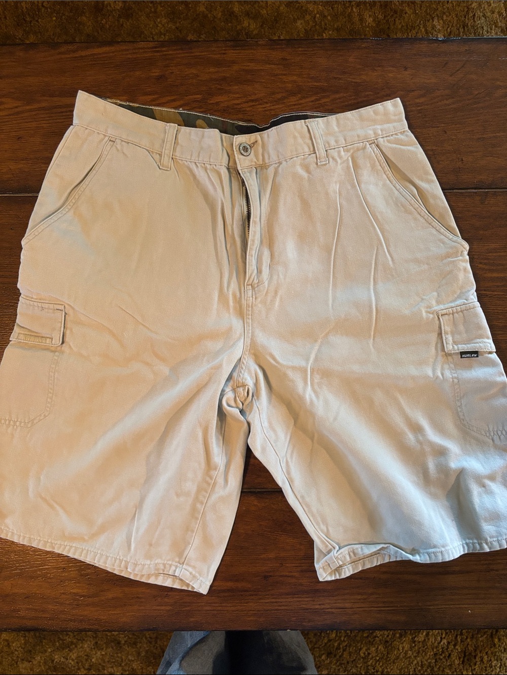 Men's Khaki Casual Cargo Shorts